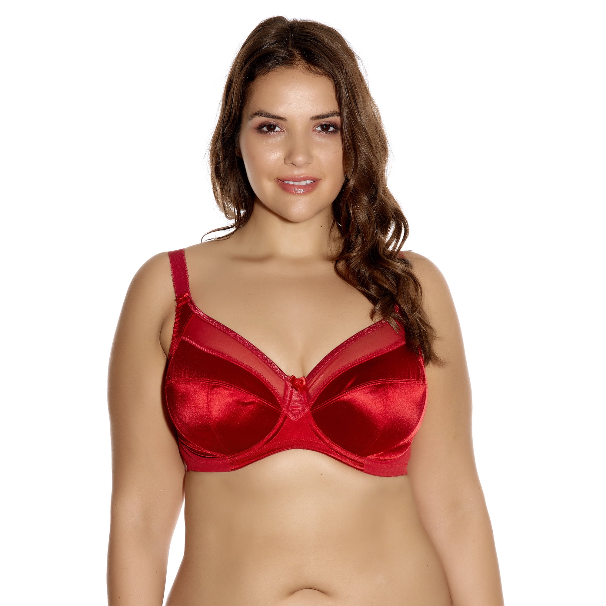 Goddess Womens Keira Plus-size Banded Underwire Bra, 44I, SCARLET