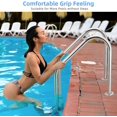 thumbnail image 3 of GloryStar Inground Pool Ladder,304 Stainless Steel Swimming Pool Ladder,Non-Slip Swimming Pool Ladder for Deep End, Easy Assembly, 380lbs Load Capacity - Perfect for Indoor/Outdoor Pools, 3 of 6