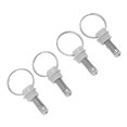 thumbnail image 1 of Beer Keg Pressure Relief Valve, Stainless Steel 4Pcs Environmental Compact Exquisite Workmanship Keg Pressure Relief Valve  for Bar, 1 of 7