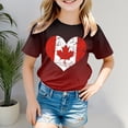 thumbnail image 2 of WEAIXIMIUNG Chemise à Rayures à Manches Longues pour Enfants T-Shirt à Manches Courtes pour Filles T-Shirt d'Été à Col Rond Coupe Décontractée T-Shirts Basiques, 2 of 4