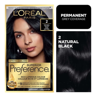 L'Oreal Paris Superior Preference Permanent Hair Color, Oil-in-Gel, Noir naturel, 1 boite
