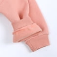 thumbnail image 4 of PMVFHDE Chandail à Col Rond pour Bébé Garçon Fille Couleur Unie Manches Longues Automne Printemps, Rose, 4-5 Ans, 4 of 5