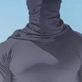 thumbnail image 4 of Handshe Summer Print Lightweight Skin Jacket, Breathable Sun Protection UPF 50+ UV Resistant with Face Cover Sleeves, Hiking Outdoor Sports Rash Guard Hooded Shirt,Plus Size, 4 of 5