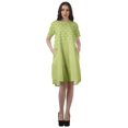thumbnail image 2 of Moomaya Printed Loose A-Line Dress With Pockets Short Sleeve Dresses Women, 2 of 4