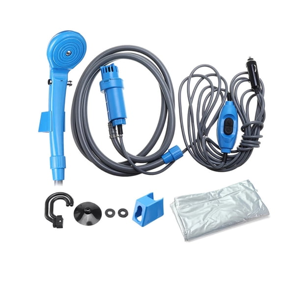 Car RV travel Washer 12V Camping Shower DC Car Accessories Shower High Pressure Power Washer Electric Pump For Outdoor Camping ,Easy Operate