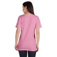 thumbnail image 3 of Inkmeso T-Shirt Basique à Col Rond pour Femmes, Manches Courtes, Coupe Régulière, Long Tee, Haut d'Entraînement, 3 of 8