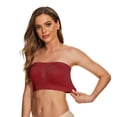 thumbnail image 2 of Eyewear Storage 38hh Strapless Bra Womens Non Padded Bandeau Bra Wire Strapless Convertible Bralettes Basic Layer Top Bra, 2 of 9