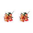 thumbnail image 3 of Decodeary Realistic Appearance Flower Decoration For Low Maintenance Garden Easy To Clean Cloth Decorations Fake Plants Flowers JH1242 Orange 2Set, 3 of 6