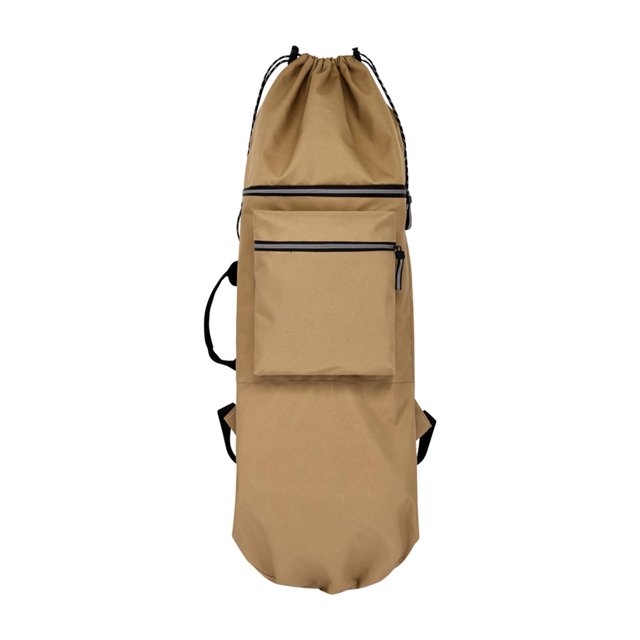 Becaristey Skate Pouch with Adjustable Straps Longboard Carry Case Khaki 1Set