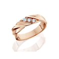 thumbnail image 2 of 1/10ct Diamond 14K Rose Gold Mens Wedding Ring, 2 of 2