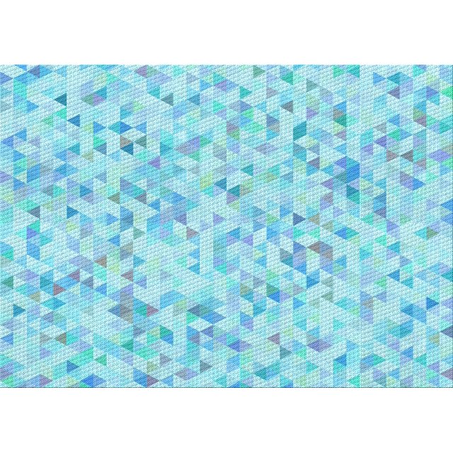Ahgly Company Tapis de Zone Rectangulaire Transitionnel Bleu Tron pour Intérieur, Lavable à la Machine, 7 Pieds x 9 Pieds