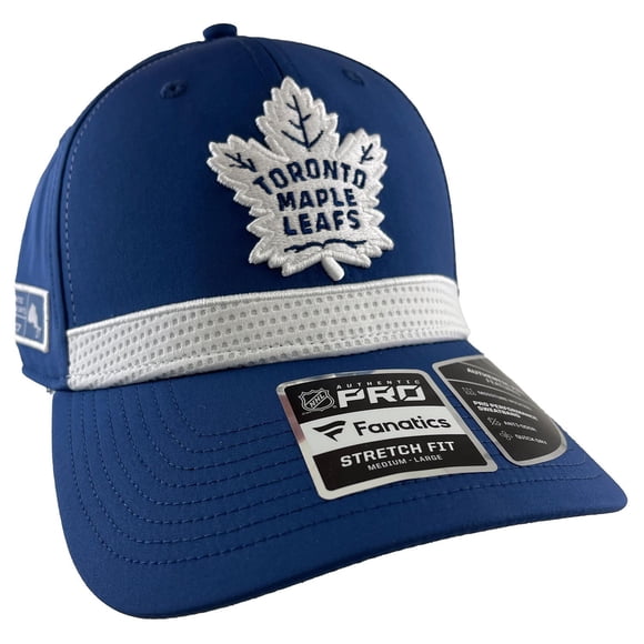 Toronto Maple Leafs Fanatics White Striped Hat