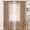 Brown BW, variant on PpgejGEK Solid Color Semi Sheer Curtains Rod Pocket Style Light Filtering Polyester Window Drapes for Living Room Bedroom Privacy Soft Fabric Multiple Color Choices 213x132cm