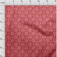 thumbnail image 3 of oneOone Georgette Viscose Red Fabric Asian Block Sewing Material Print Fabric By The Yard 42 Inch Wide, 3 of 4