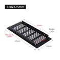 thumbnail image 1 of Bgsha 100mm Aluminium Rectangular Cabinet Wardrobe Air Vent Grille Ventilation-Cover, 1 of 4