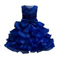 thumbnail image 1 of MIASHUI Girls Pageant Party Dress Ruffle Flower Kids Wedding Ball Gown Formal Princess Dress,Blue,2-3 Years, 1 of 4