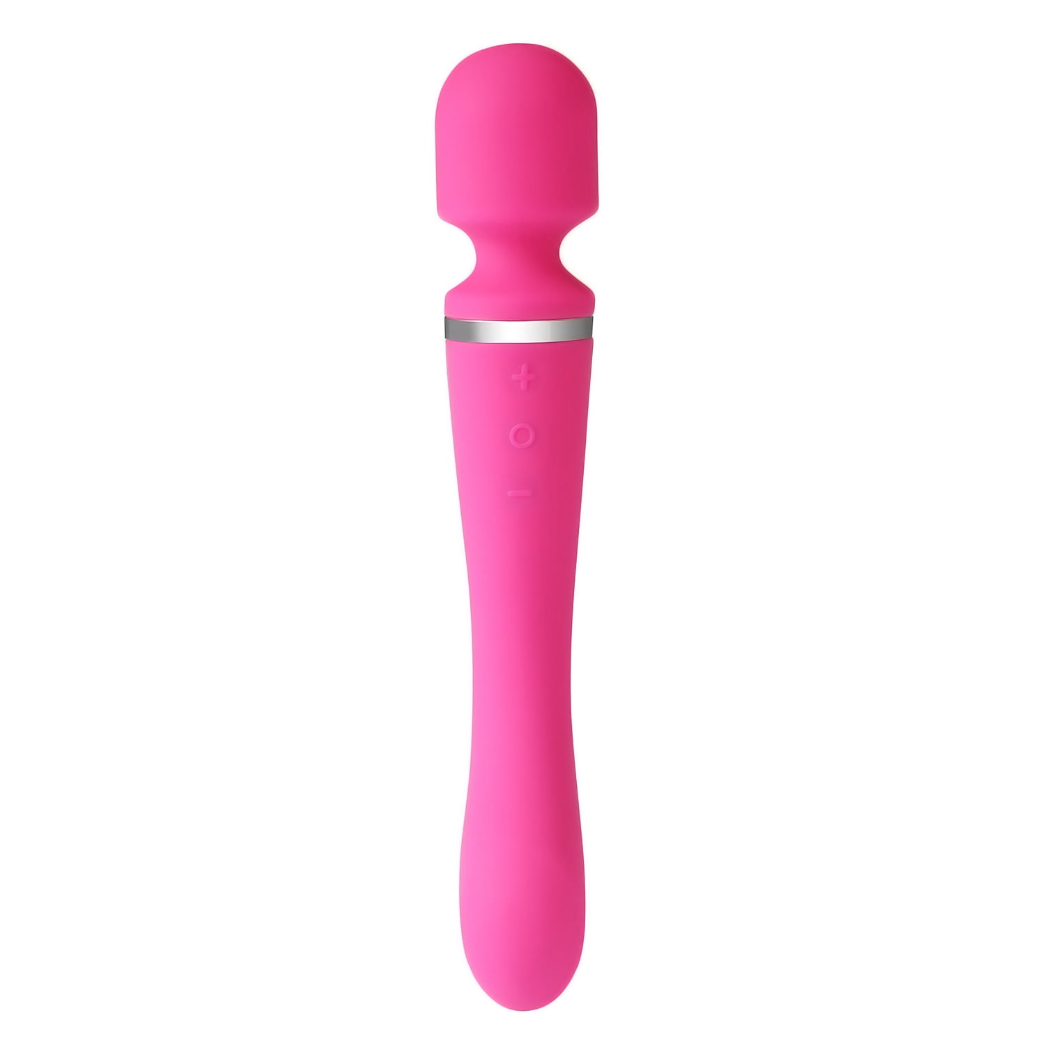 Rulwuck Stick style personal massager with 10 frequency speed body massager modes - powerful multi speed - whisper quiet, cordless charging,pink,pink