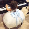 thumbnail image 3 of Robe Princesse Bébé Enfant Fille Nœud en Dentelle Florale Robe de Noël Fête Robes Formelles, 3 of 5