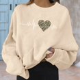 thumbnail image 2 of WEAIXIMIUNG T-Shirts pour Femmes Grande Taille Col en V Mode Chandails Décontractés à Manches Longues Imprimés pour Femmes Hauts, 2 of 5