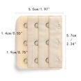 thumbnail image 3 of INSPIRE CHIC Rallonges de Soutien-Gorge pour Femmes à 3 Crochets 3 Rangées Bretelle de Soutien-Gorge Extensible Boucle Crochets Bande de Soutien-Gorge Couleur Champagne 3, 3 of 5