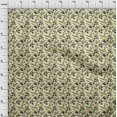 thumbnail image 3 of oneOone Cotton Flex Fabric Leaves & Floral Block Printed Fabric 1 Yard 40 Inch Wide, 3 of 4