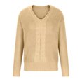 thumbnail image 3 of Innerwin Chandail d'Hiver Chaud pour Femmes, Haut Chic à Manches Longues, Chandail Douillet, Abricot G, 3 of 7
