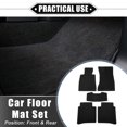 thumbnail image 2 of Unique Bargains 1 Set Car Floor Mats for Mercedes-Benz S Class 14-20 Velour Front Rear Auto Floor Carpet Liner Rug, 2 of 7