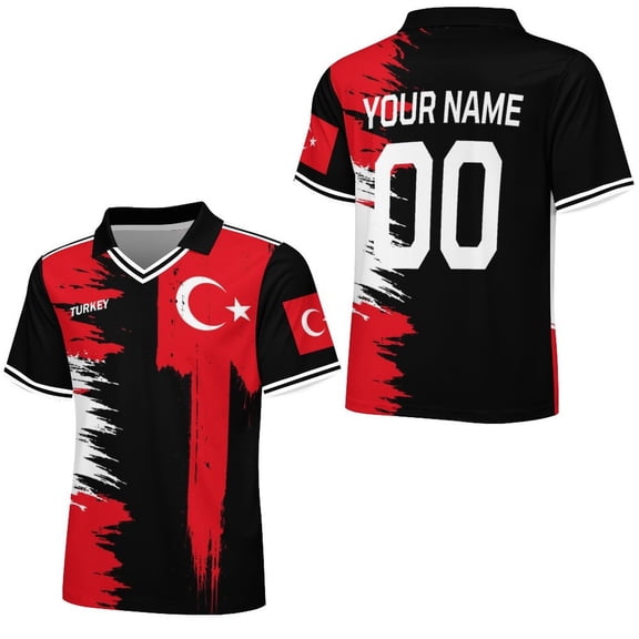 Chandail de Soccer Personnalisé Dinde 2026 Chandail avec Nom et Numéro Personnalisés pour Hommes Femmes Enfants Style National Campagnard Chandail de Fan de Soccer