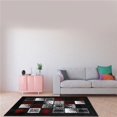 thumbnail image 1 of L Baiet SD571C28 2 x 8 Pi. Tapis Rita Shag Runner&44; Noir, 1 of 1