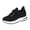 Black_YYX, variant on Fsqjgq Wedge Sneakers Mesh Running Shoes for Women Dressy Casual Lace-Up Walking Shoe Stylish Thick Sole Sneaker