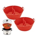 thumbnail image 1 of Amdohai 2pcs Slow Cooker Liners for 6/7/8 Quarts Slow Cooker Food Grade Silicone Crock-Pot Divider Liner Reusable Leakproof Dishwasher Safe Cooking Liner for Slow Cooker, 1 of 8