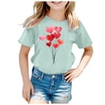 thumbnail image 4 of WEAIXIMIUNG Haut à Manches Courtes pour Enfants Imprimé T-Shirt Décontracté 160, 4 of 4