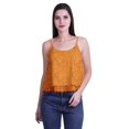 thumbnail image 4 of Moomaya Printed Womens Spaghetti Strap Crop Top Cami Summer Tops, 4 of 5
