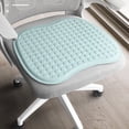 thumbnail image 1 of Ice Silk Cushion, Summer Breathable Cool Seat Cushion, Office Sedentary Chair Cushion, Buttocks Cushion, Cloth Material, 4D Breathable Protrusions, Machine Washable, 1 of 7