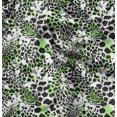 thumbnail image 1 of Soimoi Green Poly Georgette Fabric Leopard Animal Skin Decor Fabric Printed Yard 52 Inch Wide, 1 of 6