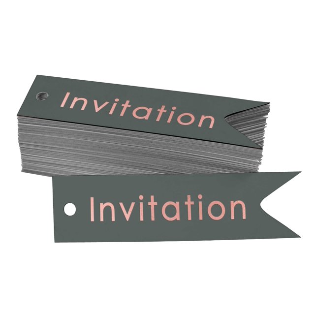 Inkdotpot Rose Gold Foil Paper Hang Tags Invitation Party Favor Tags 100 Pieces