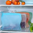 thumbnail image 2 of JZCHUNTOY Square Silicone Food Storage Bag 1 Piece, Leak Proof Self Sealing Reusable Bag 50.72 OZ, BPA Free Freezer Safe Food Preservation Bag, for Kitchen Fruit Vegetable Snack Meat Freezing Storage, 2 of 5