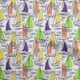 thumbnail image 1 of oneOone Rayon Yellow Fabric Beach Boat Fabric For Sewing Printed Craft Fabric By The Yard 56 Inch Wide, 1 of 4