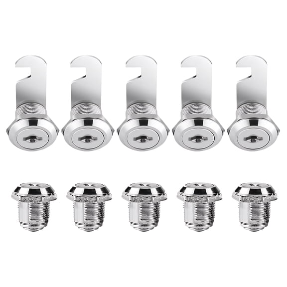 Xingzhi Locks For Home plistic Easy To Install Silver Comes With 2 Keys Locker Lock 5pcs 16mm