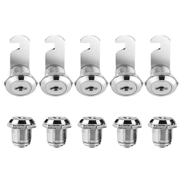 Xingzhi Locks For Home plistic Easy To Install Silver Comes With 2 Keys Locker Lock 5pcs 16mm
