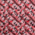 thumbnail image 1 of oneOone Silk Tabby Red Fabric Abstract Sewing Material Print Fabric By The Yard 42 Inch Wide, 1 of 4
