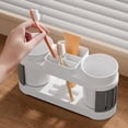 thumbnail image 4 of Toothbrush Shelf Sink Tooth Cup Holders Mouthwash Cup Storage Home Organizer Suitable For Bathrooms And Kitchens And Sinks, 4 of 6