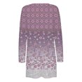 thumbnail image 5 of CEHVOM Cardigan à Imprimé Floral pour Femmes, Mode Décontractée, avec Poches, Manches Longues, Liquidation, 5 of 5