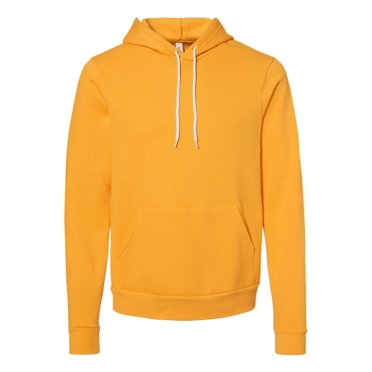 Bella Canvas 3719 Unisex Poly-Cotton Fleece Pullover Hoodie, XL, Gold