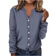 thumbnail image 2 of AherBiu Veste Légère pour Femme à Boutons, Cardigan Tricoté à Col Ras du Cou, Chandail Décontracté Ample, Manteau Léger, 2 of 5