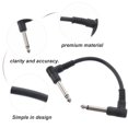 thumbnail image 3 of 6pcs Guitar Patch Cable 6.35mm Guitar Audio Cable Electric Bass Audio Cable 15cm, 3 of 8