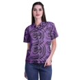 thumbnail image 1 of Moomaya Chemise à Manches Mi-Longues Imprimée pour Femmes, Col Boutonné, Haut Décontracté, 1 of 5