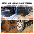thumbnail image 4 of KFFKFF 7 TON Grip Pads, TPR Material, for Off-road, Cars, Pickups, SUVs, RVs, Dual Tire Grip Mats for Snow, Sand, Mud, Loose Ground, Includes Storage Bags, Compact, Black, 4 of 9