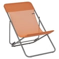 thumbnail image 1 of Lafuma Maxi Transat Colorblock Pliable Inclinable Sling Chaise Longue, Clémentine, 1 of 5