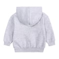 thumbnail image 4 of FAOWME Sweat à Capuche pour Garçons et Filles, Couleur Unie, Gris 3-4 Ans, 4 of 7